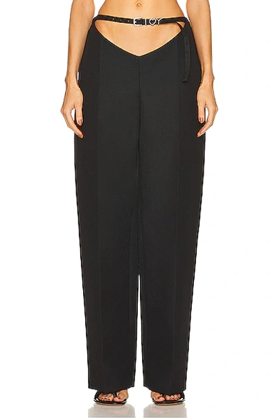Y/project Black Wool Wide-leg Pant Black Y Project Donna 36