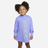 Nike Babies' Toddler Dream Chaser Hooded Dress In Light Thistle