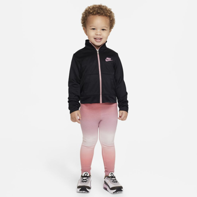 Nike Babies' Toddler Tricot Jacket And Printed Leggings Set In Elemental Pink
