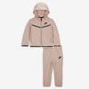 Nike Sportswear Tech Fleece Baby Zip Hoodie And Pants Set In Pink