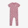 Nike Baby Printed Short Sleeve Coverall In Pink