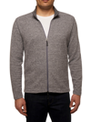 Robert Graham Baldini Double-knit Zip-up Top In Grey
