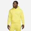 Nike Sportswear Club Fleece Pullover Hoodie In Yellow