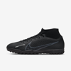Nike Zoom Mercurial Superfly 9 Academy Tf Turf Soccer Shoes In Black