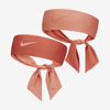 Nike Dri-fit Reversible Printed Head Tie In Orange