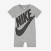 Nike Baby Romper In Grey