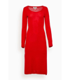 Baum Und Pferdgarten Cecily Merino Wool Dress In Red
