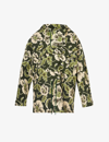 KENZO JUNGLE CAMO FLORAL-PRINT COTTON-CANVAS JACKET