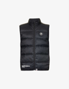 AAPE LOGO-APPLIQUÉ FUNNEL-NECK SHELL-DOWN GILET