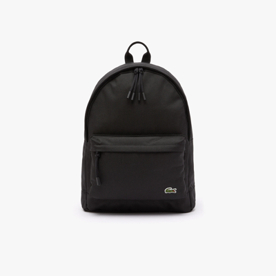 Lacoste Unisex Computer Compartment Backpack - One Size In Black