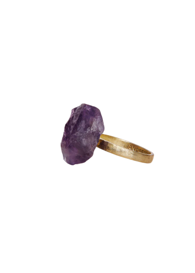 Andrea Iyamah Karr Amethyst Gemstone Ring