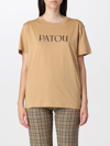 Patou Logo-print Cotton T-shirt In Brown