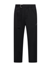 Oamc Belted Cropped Trousers In Black