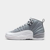 Nike Jordan Little Kids' Air Retro 12 Basketball Shoes In Stealth/white/cool Grey