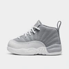 Nike Babies' Jordan Kids' Toddler Air Retro 12 Basketball Shoes In Stealth/white/cool Grey