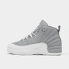 Nike Jordan Little Kids' Air Retro 12 Basketball Shoes In Stealth/white/cool Grey
