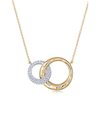 Kwiat 18kt Gold Diamond Cobblestone Interlocking Pendant In Yellow Gold