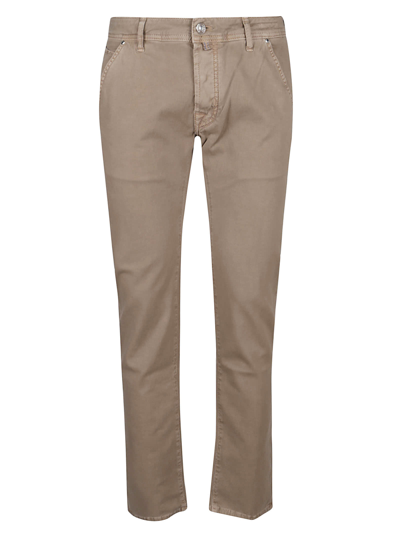 Jacob Cohen Jeans 5 Pockets Regular Slim Fit Leonard In Khaki Brown