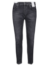 Pt01 Jeans Stretch Vintage Nero In Denim