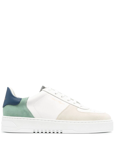Axel Arigato Orbit Leather And Suede Platform Trainers In White/oth