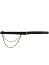 Zadig & Voltaire Chain-detail Leather Belt In Black