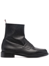 THOM BROWNE GOODYEAR-SOLE PENNY LOAFER ANKLE BOOTS