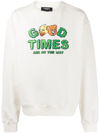 DOMREBEL GOOD TIMES LONG-SLEEVE HOODIE