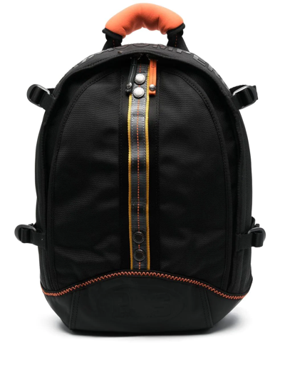 Parajumpers Logo-lettering Zip-up Backpack In Black