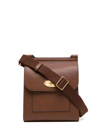 Mulberry Small Antony Leather Crossbody Bag In Brown