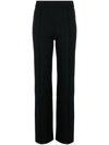 Spanx High-rise Flared Trousers In Black