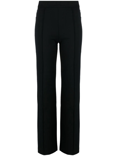 Spanx High-rise Flared Trousers In Black