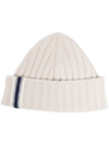 FEDELI RIBBED-KNIT CASHMERE BEANIE