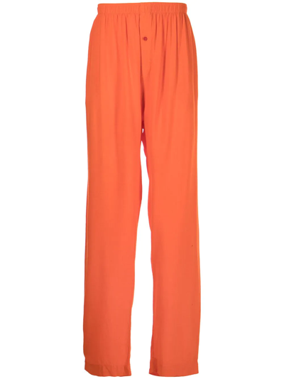 Gallery Dept. Elasticated Cotton Trousers In Orange