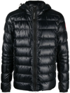Canada Goose Crofton Quilted Shell-down Hooded Jacket In Black