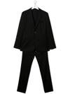 Emporio Armani Two-piece Single-breasted Suit In Black
