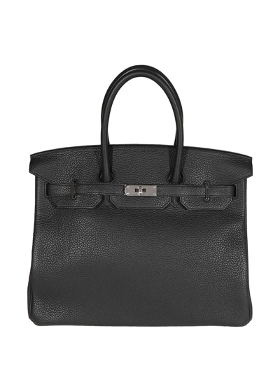 Pre-owned Hermes  Birkin 35 Handbag In Black