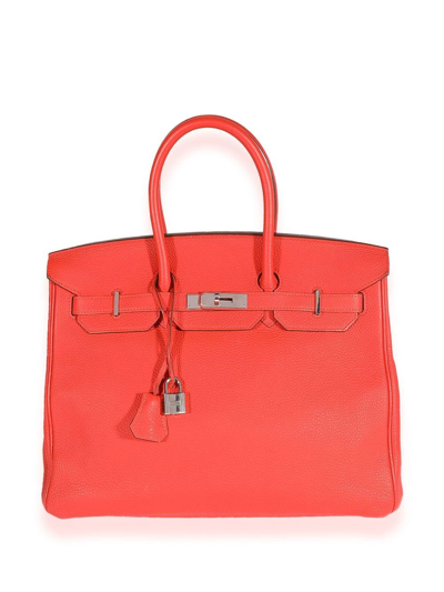 Pre-owned Hermes  Birkin 35 Handbag In Red