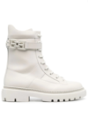Bally Gioele Leather Ankle Boots In Neutrals