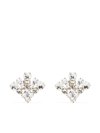ALESSANDRA RICH CRYSTAL-EMBELLISHED CLIP-ON EARRINGS