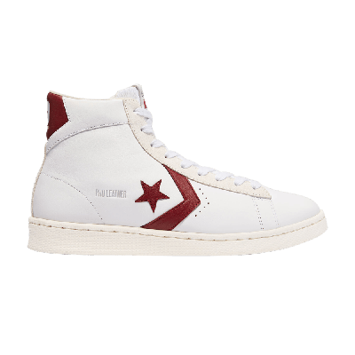 Pre-owned Converse Pro Leather High 'white Team Red'