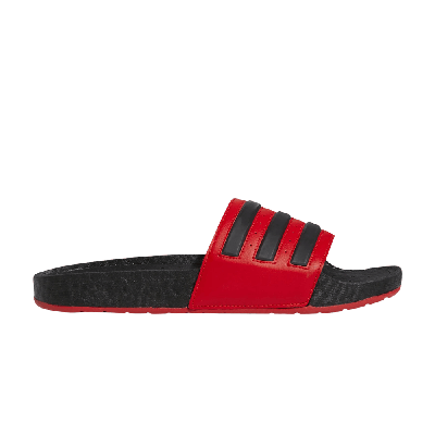 Pre-owned Adidas Originals Adilette Boost Slide 'vivid Red'