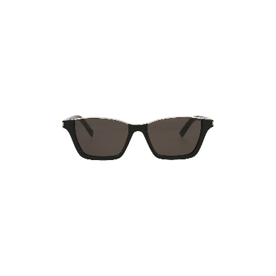Pre-owned Saint Laurent Round Frame Acetate Sunglasses 'black'