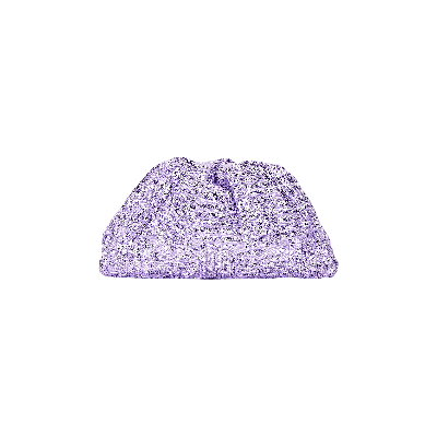 Pre-owned Bottega Veneta Pouch Clutch 'wisteria/silver' In Purple