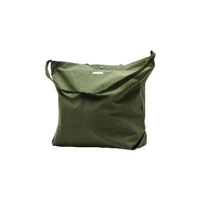 Pre-owned Engineered Garments Cotton Ripstop Carry All Tote 'olive' In Green