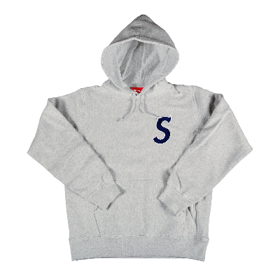 Pre-owned Supreme S Logo Hooded Sweatshirt 'heather Grey'