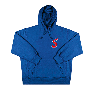 Pre-owned Supreme S Logo Hooded Sweatshirt 'royal' In Blue