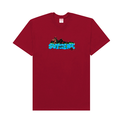 Pre-owned Supreme Catwoman Tee 'cardinal' In Red