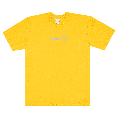 Pre-owned Supreme Warning Tee 'yellow'