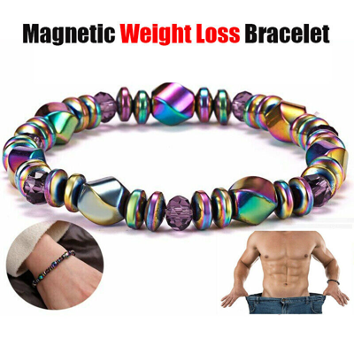 Pre-owned Ribhoo 100pcs Magnetic Healing Therapy Arthritis Bracelet Hematite Weight Loss Jewelry