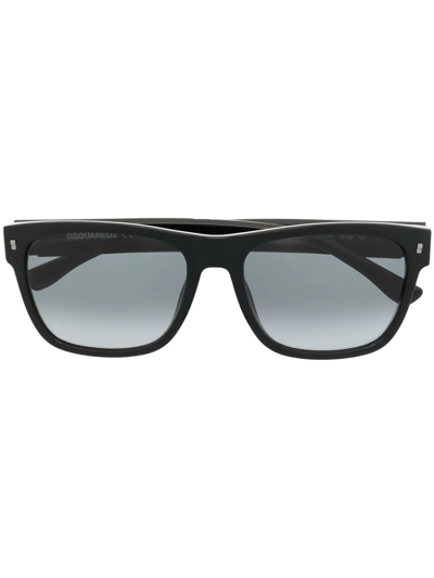 Dsquared2 Square-frame Tinted Sunglasses In Black